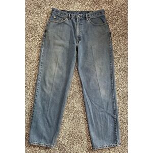 Levis 550 Jeans Mens 38x32 Blue Relaxed Fit Tapered Leg Denim Zip Fly Classic